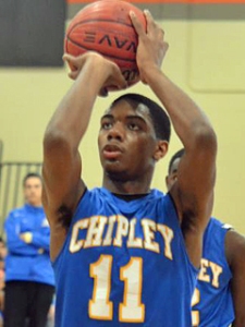Trent Forrest shooting a free throw for his high school team Chipley HS (FL). -Daren Scarberry, Next Up Recruits